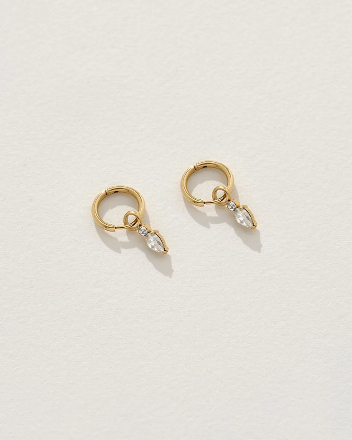 Amara Earrings in Gold/Crystal