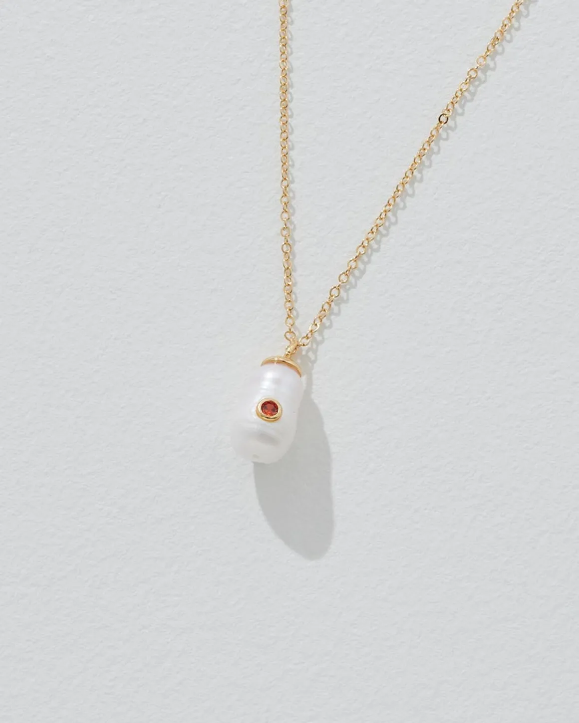Birthstone Pearl Pendant January