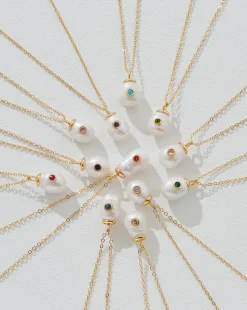 Birthstone Pearl Pendant December