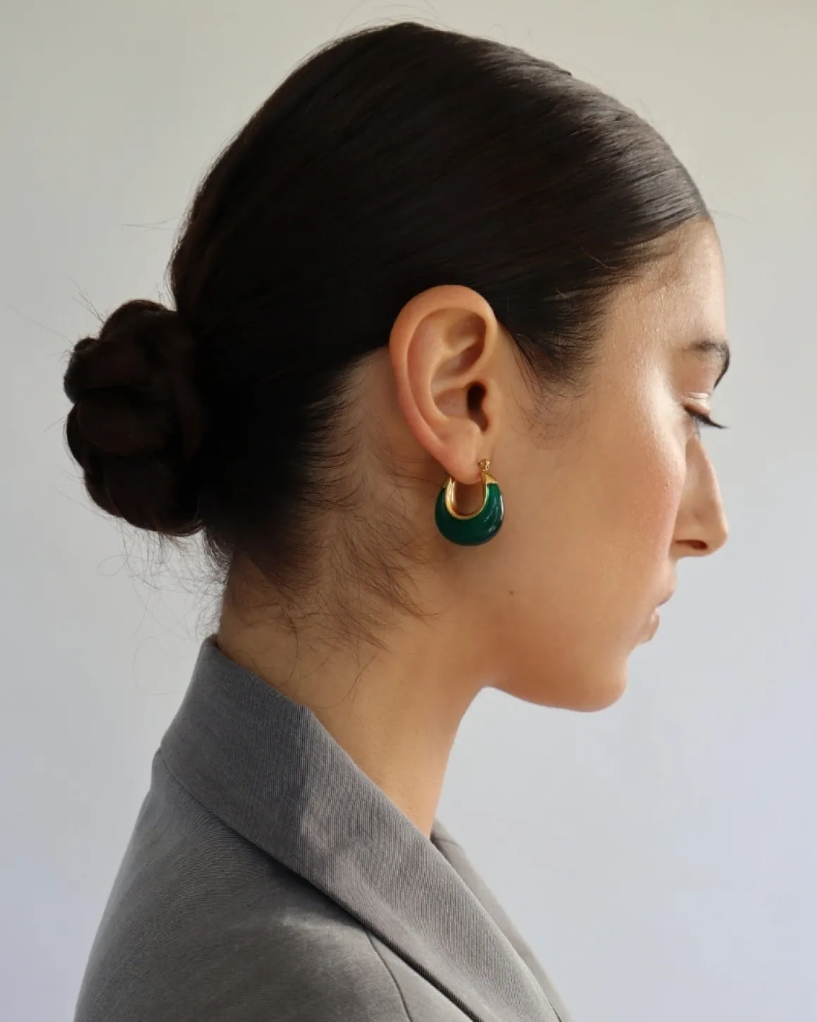Carter Earrings Emerald