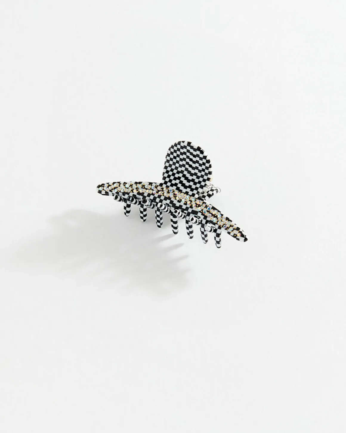 Chequered Clip Black
