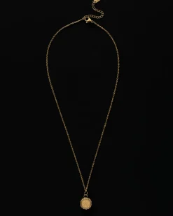 Gemini Zodiac Charm Necklace in Gold