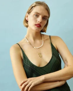 Gold Letter J Necklace