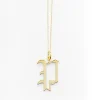 Gold Letter P Necklace