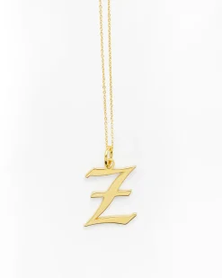 Gold Letter Z Necklace