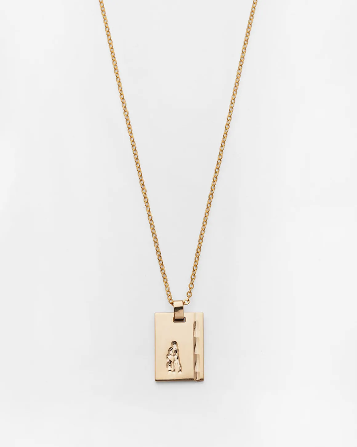 Gold Star Sign Necklace Aquarius