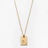 Gold Star Sign Necklace Aries