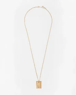 Gold Star Sign Necklace Aries