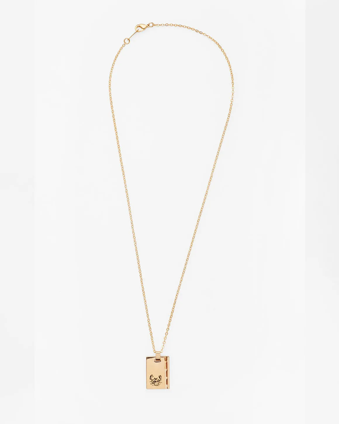 Gold Star Sign Necklace Cancer