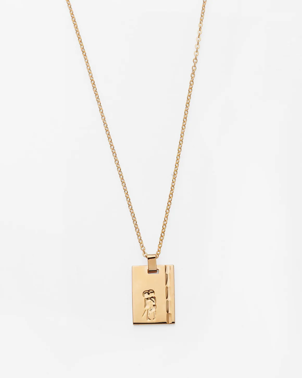 Gold Star Sign Necklace Gemini