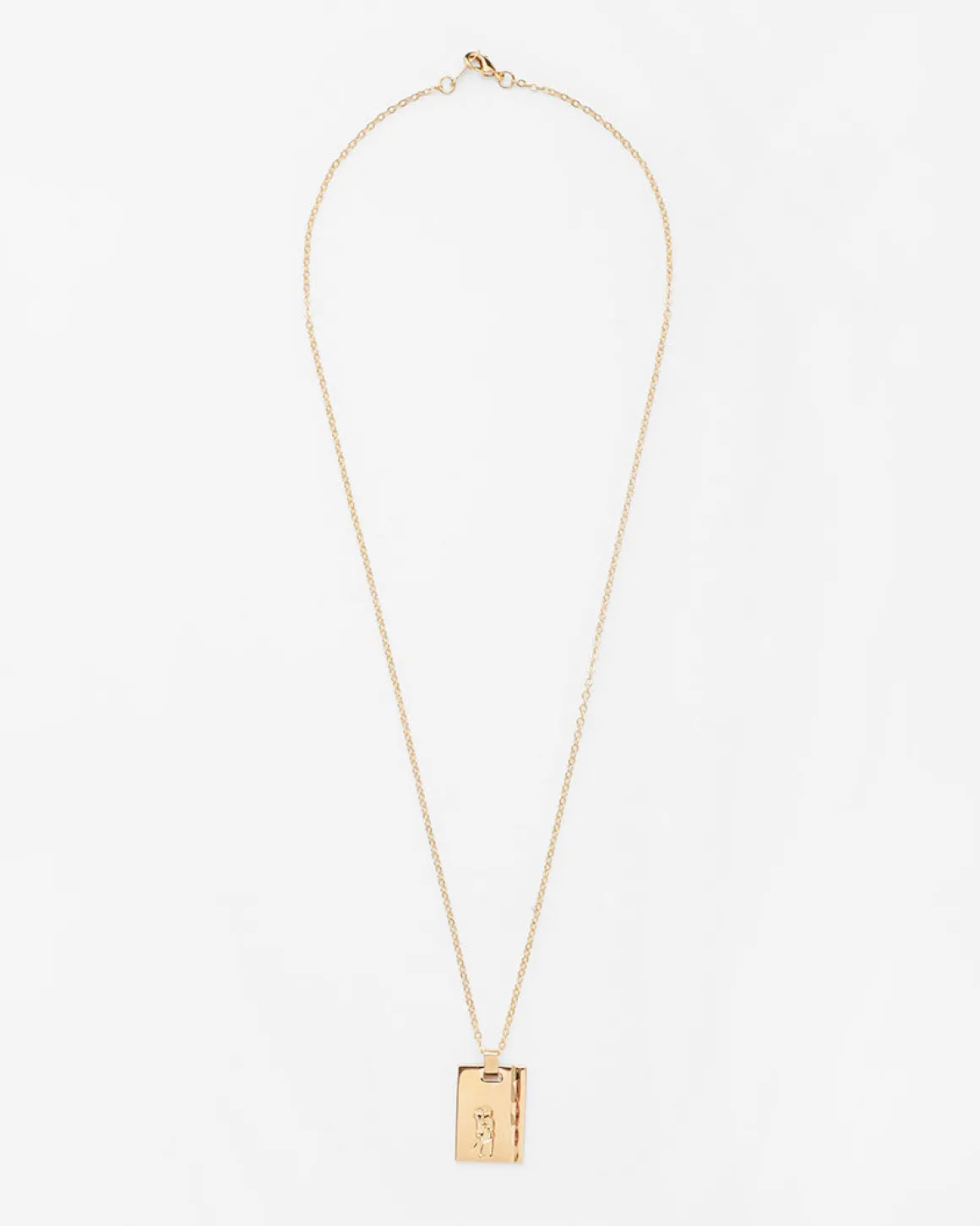 Gold Star Sign Necklace Gemini