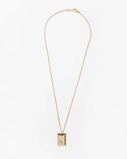 Gold Star Sign Necklace Sagittarius