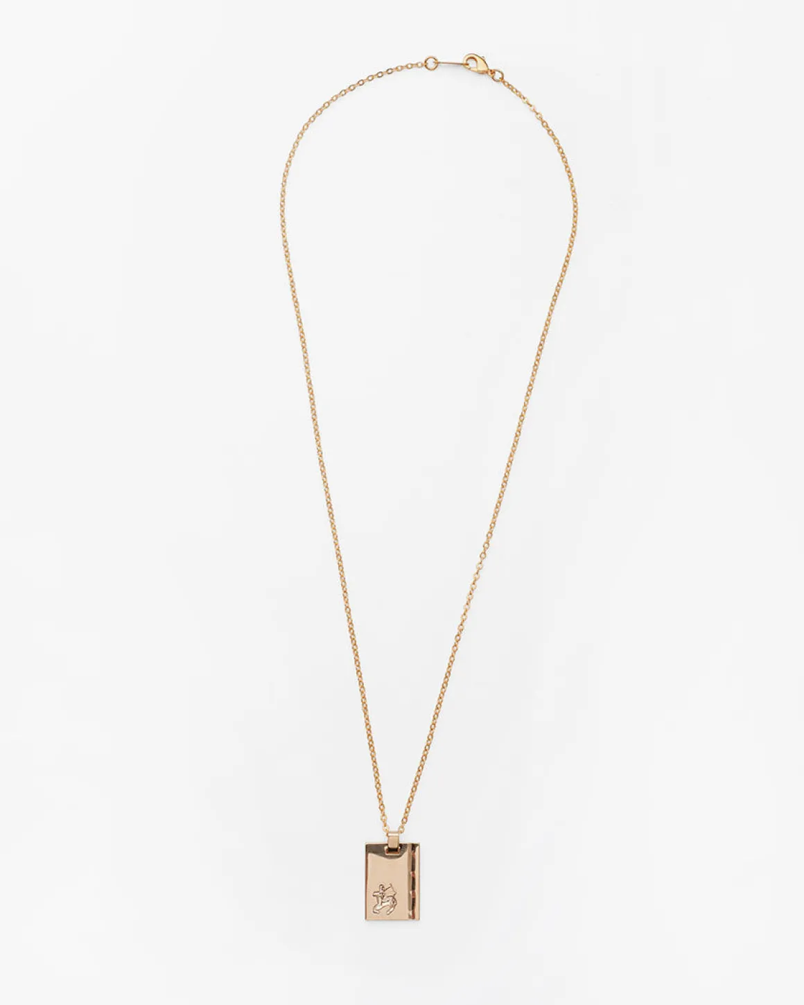 Gold Star Sign Necklace Sagittarius