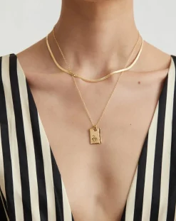 Gold Star Sign Necklace Scorpio