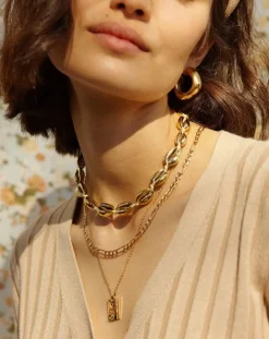 Gold Star Sign Necklace Sagittarius