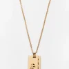 Gold Star Sign Necklace Virgo