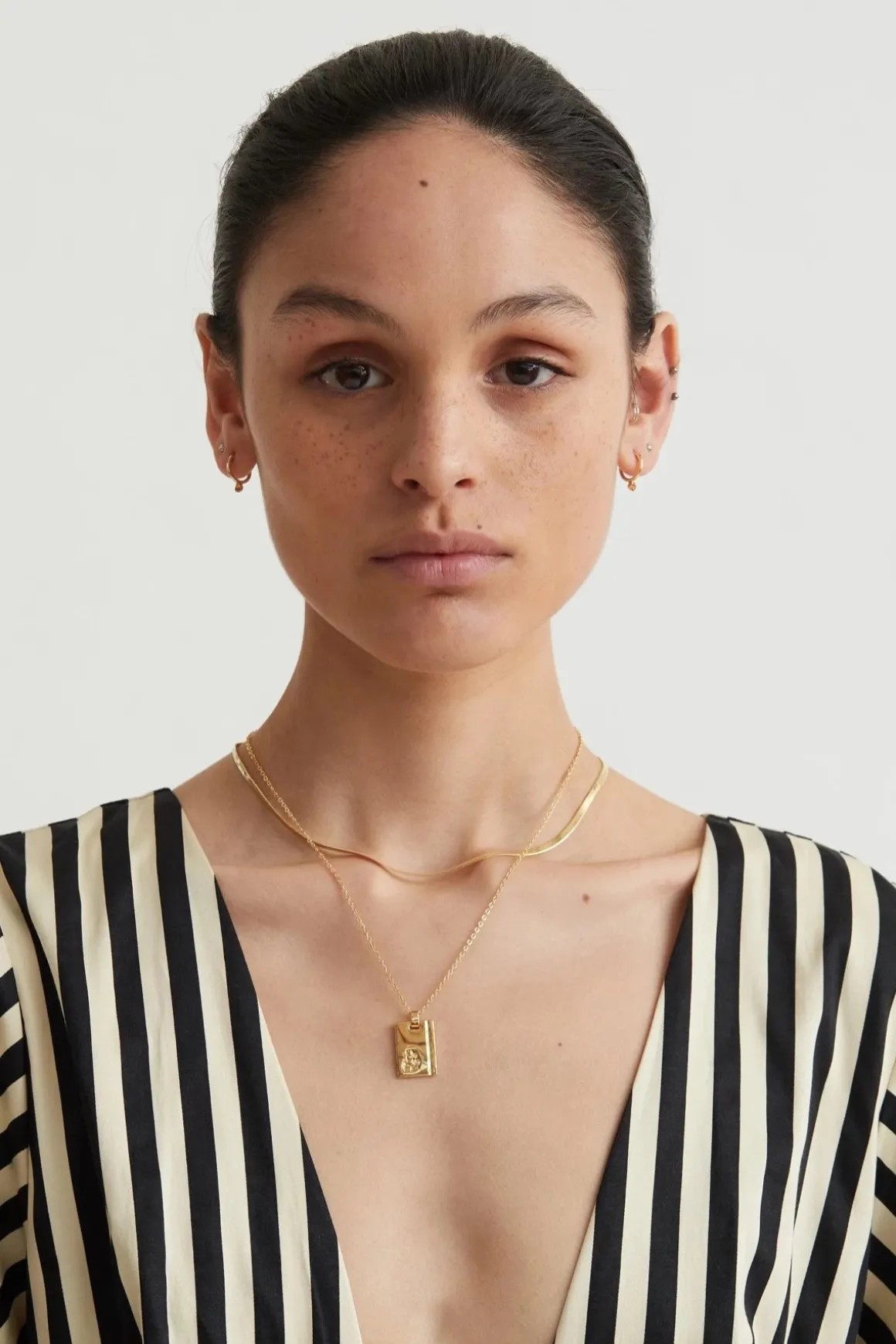 Gold Star Sign Necklace Virgo