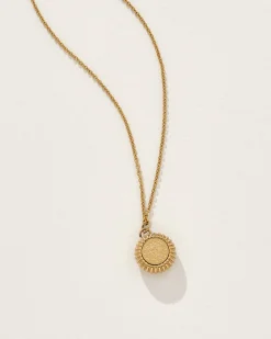 Leo Zodiac Charm Necklace in Gold