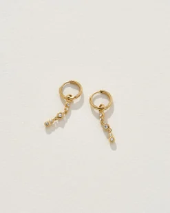 Lilibeth Earrings in Gold/Crystal