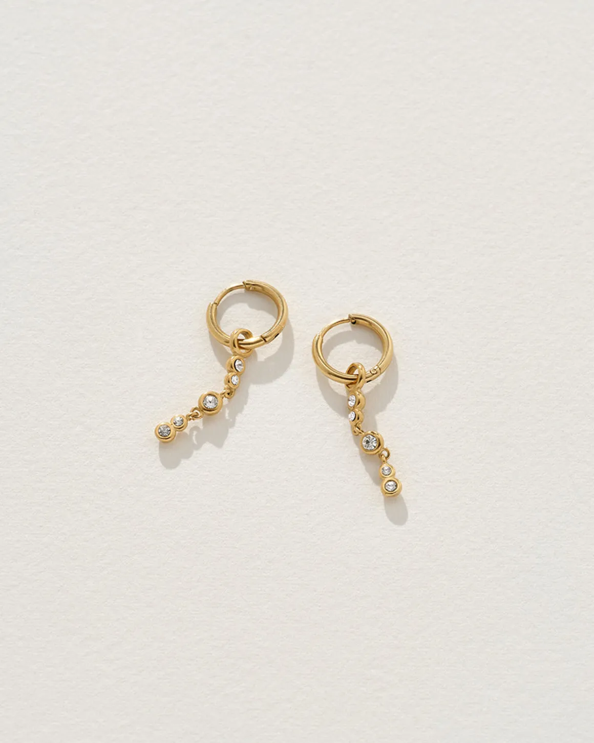 Lilibeth Earrings in Gold/Crystal