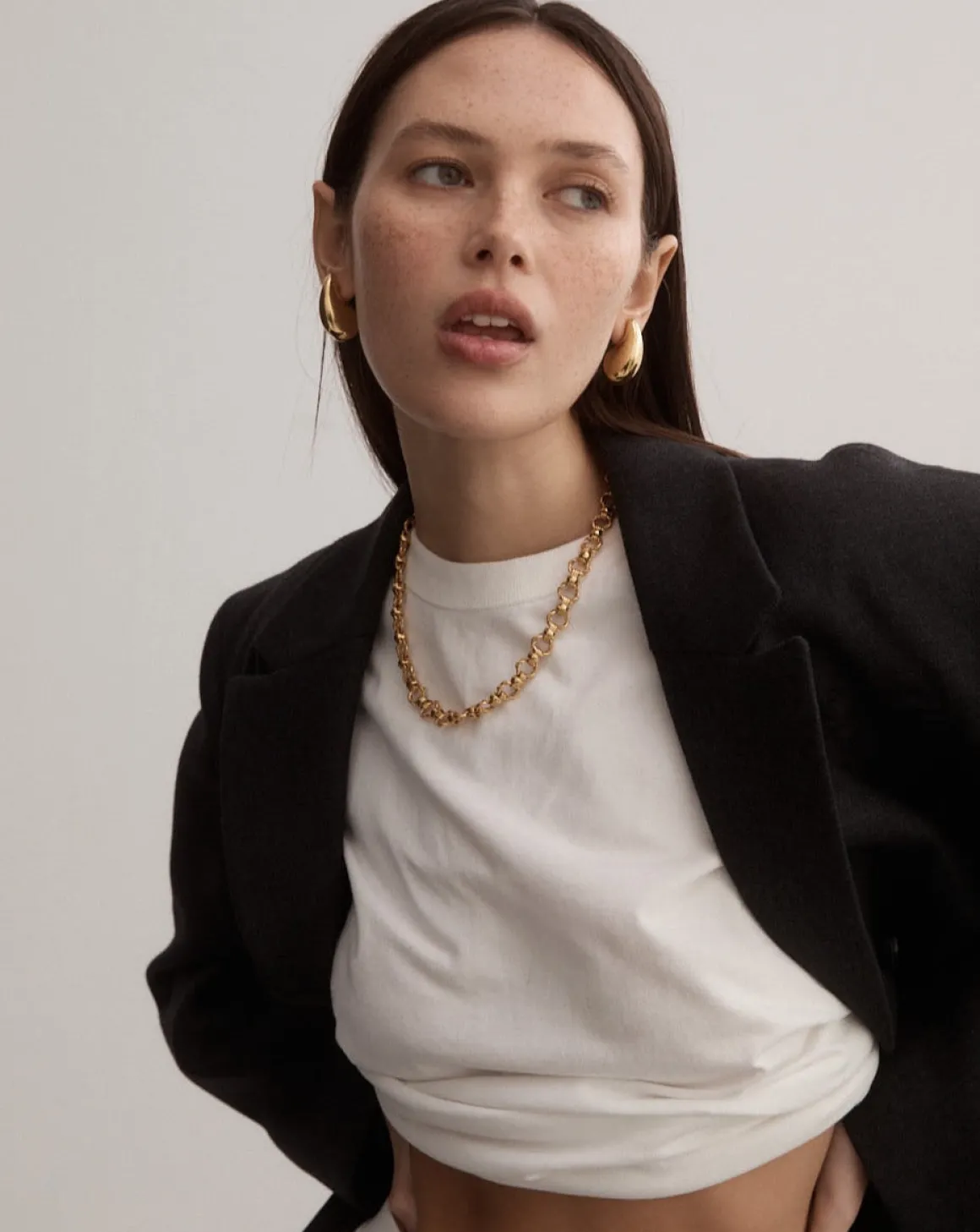 Marcello Earrings in Gold