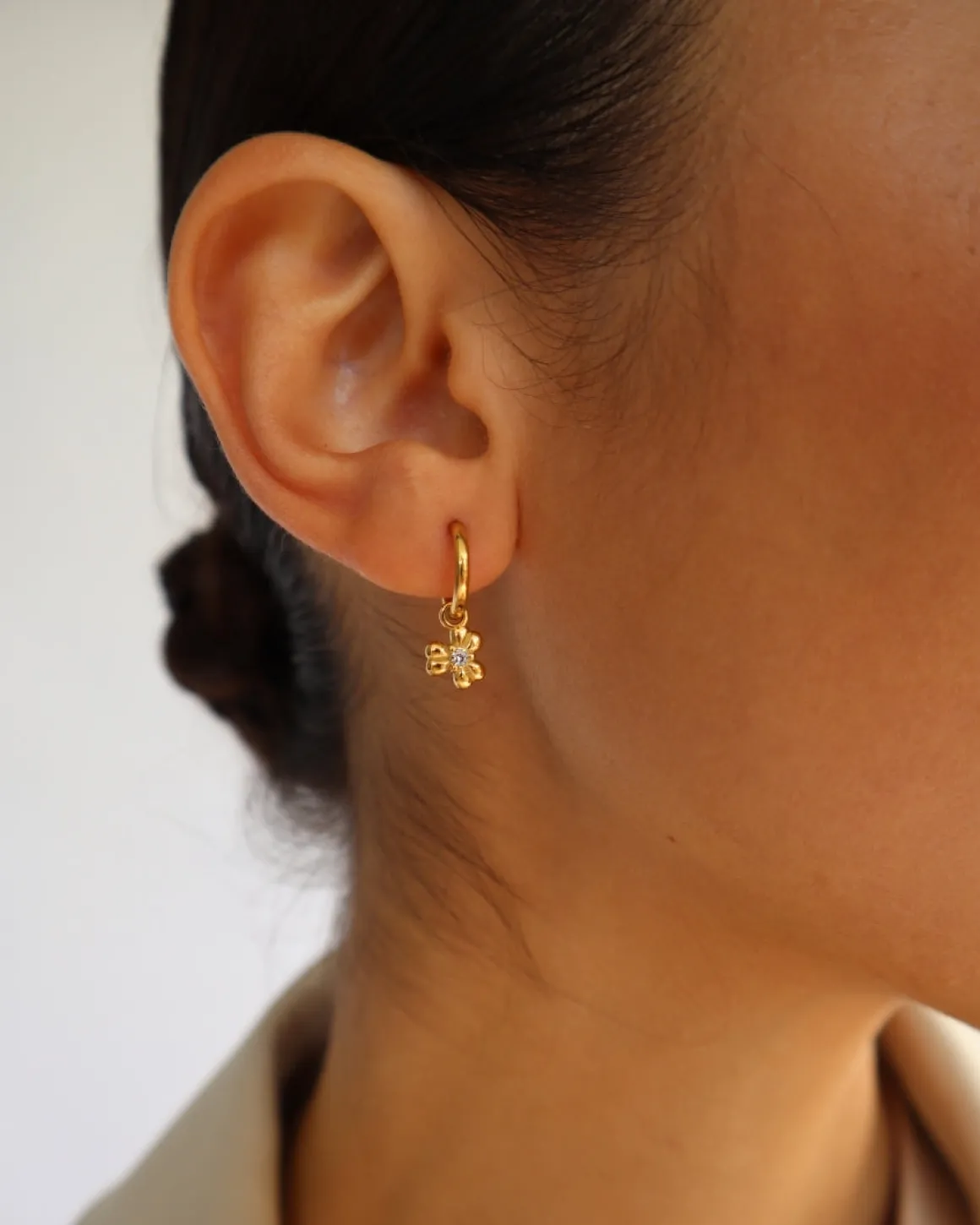 Margie Earrings in Gold/Crystal