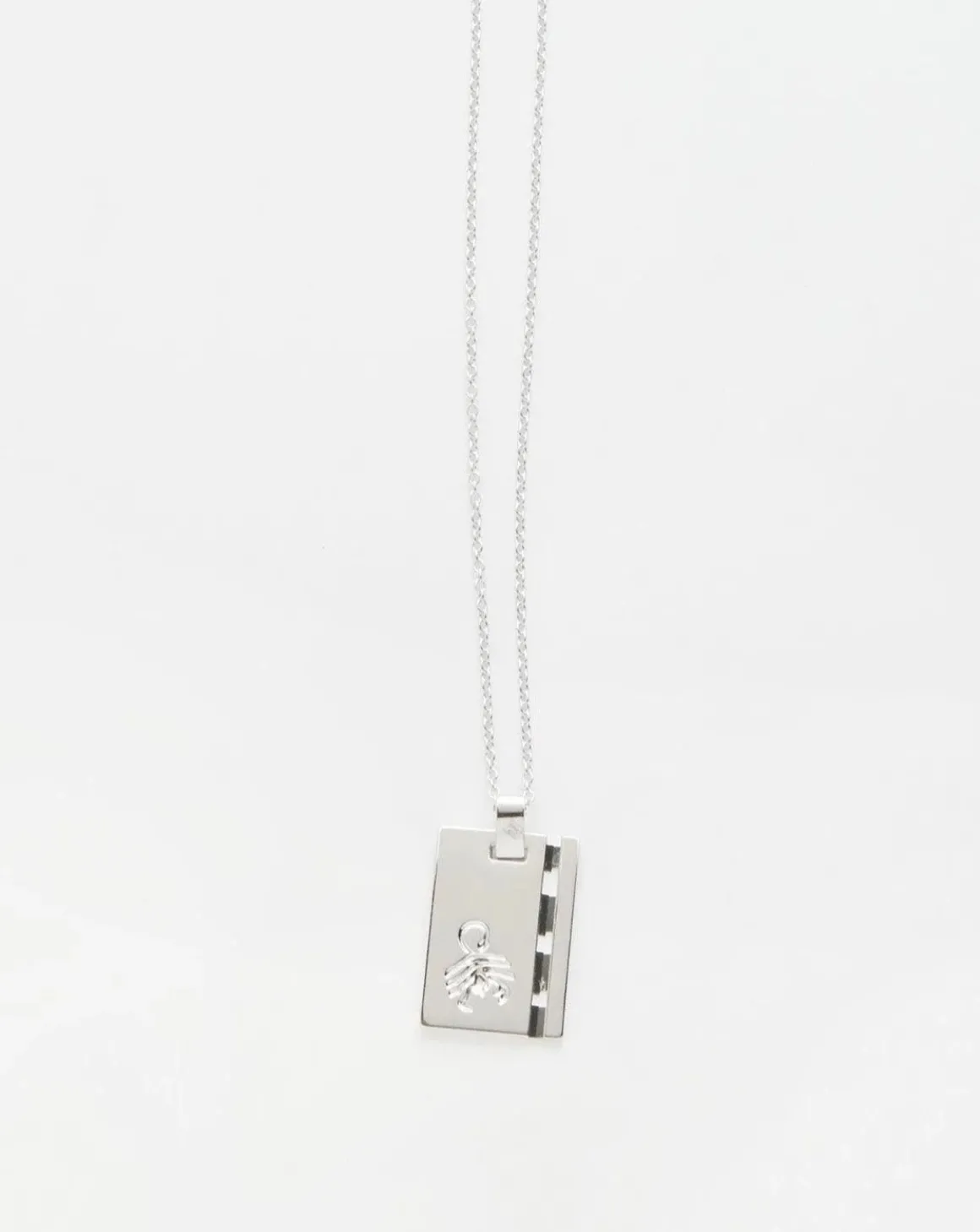 Silver Star Sign Necklace Scorpio
