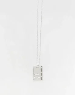 Silver Star Sign Necklace Libra