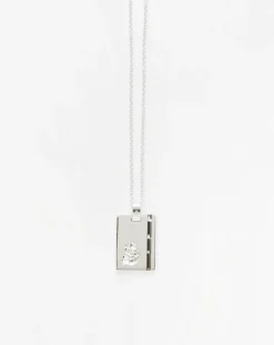Silver Star Sign Necklace Virgo