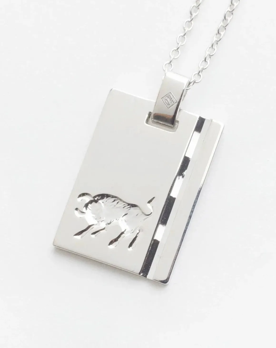 Silver Star Sign Necklace Taurus