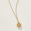 Taurus Zodiac Charm Necklace in Gold