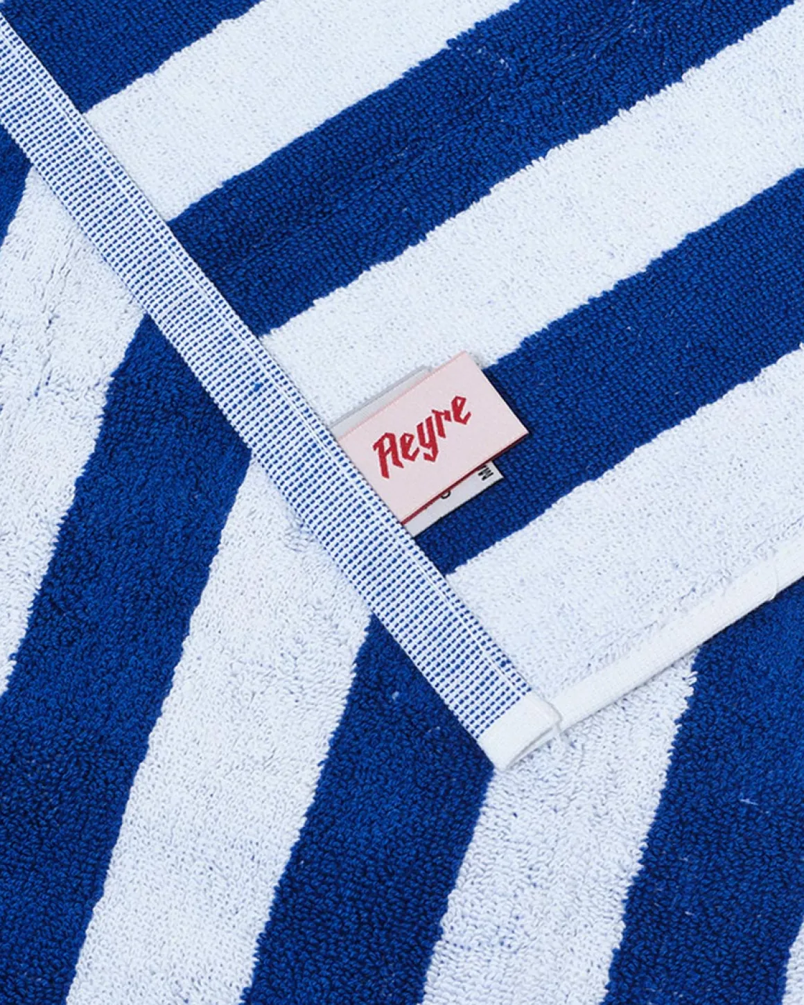 Towel Set Narrow Stripe in Cobalt