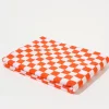 Towel Set Small Check in Orange