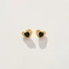 Waylon Earrings in Gold/Black