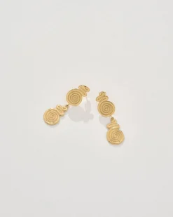 Wesley Earrings in Gold