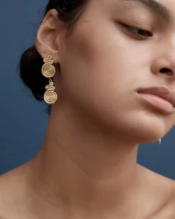 Wesley Earrings in Gold