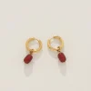 Zaya Hoops in Gold u0026 Red